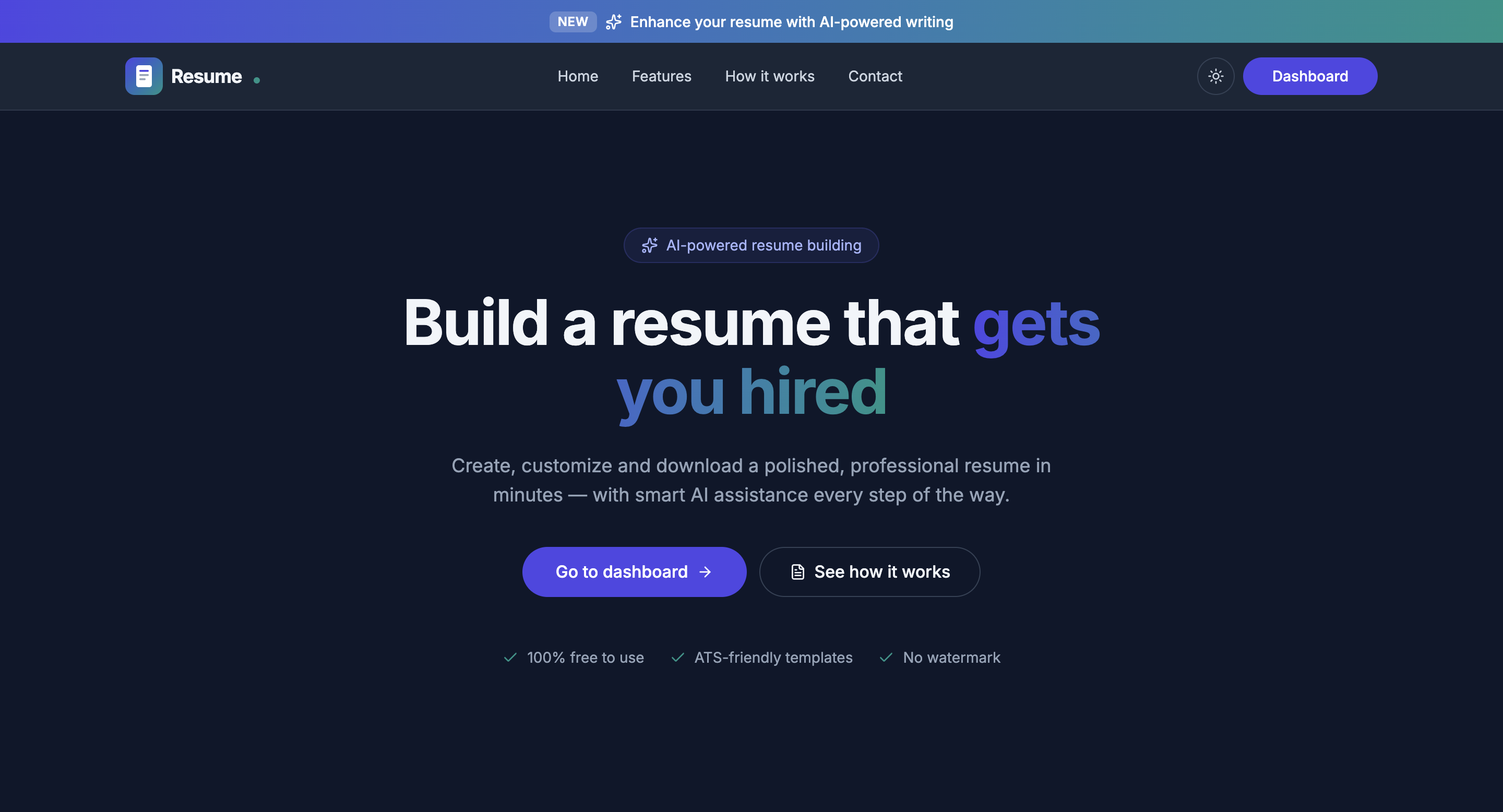 Resume Builder SaaS